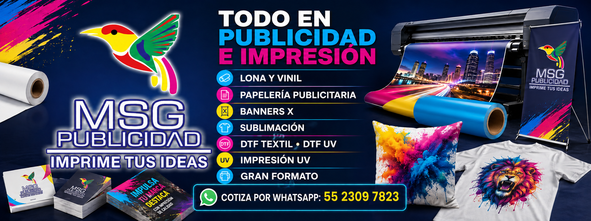 Servicios de impresión MSG Publicidad